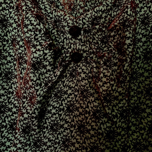 🚨SOLD🚨Collectif Vintage Brocade emerald green swing dress!! Size Large - Picture 6 of 13